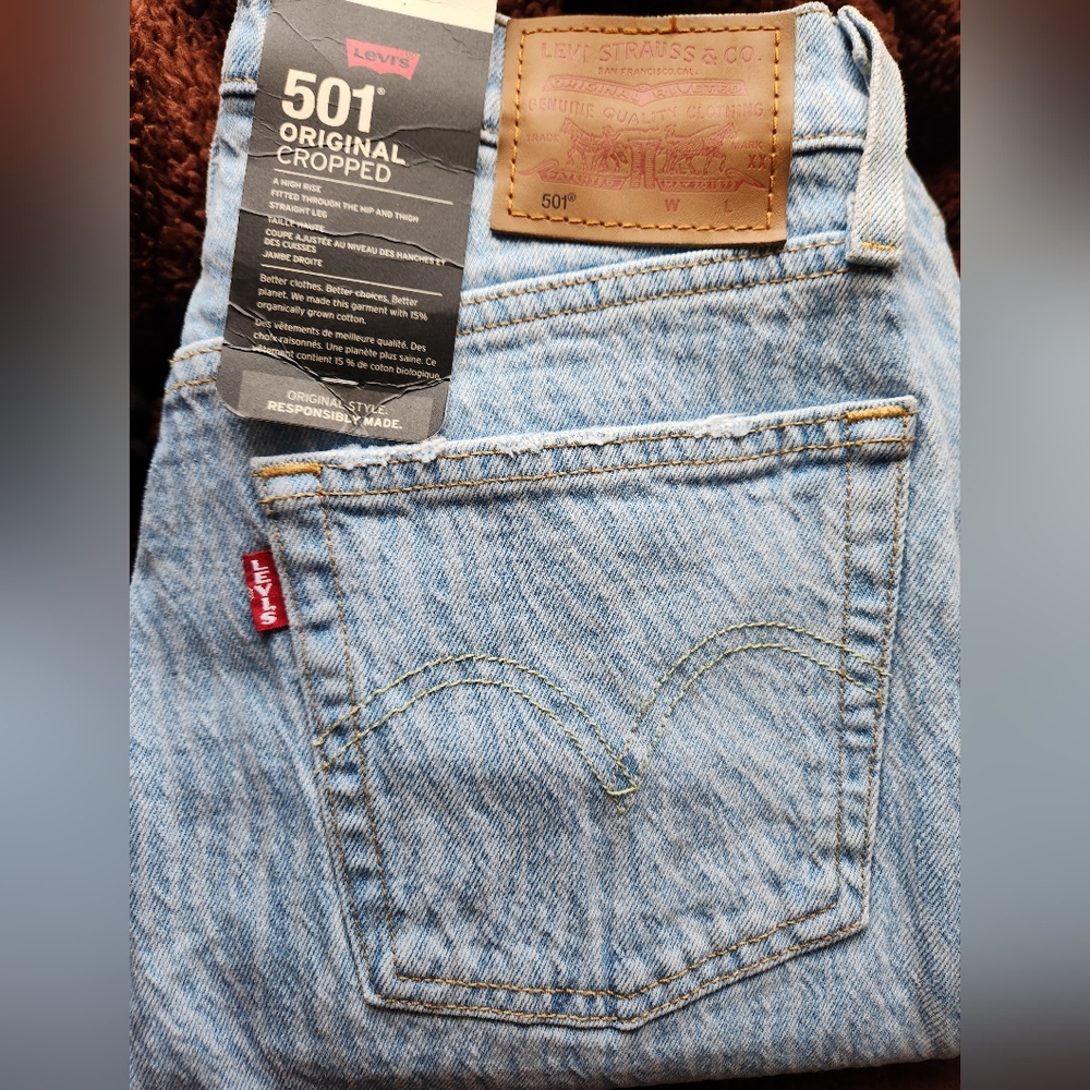 Levi's Women's 501 Original Cropped Jeans - Denim Blue